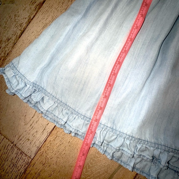 Bella Dahl Ruffle Sleeve Mini Dress Tencel Lycocell small Perennial Blue $165 - Picture 16 of 16